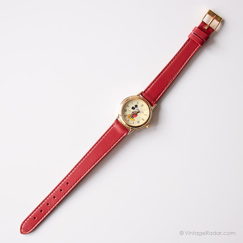 Vintage Gold-tone Mickey Mouse Watch for Her | 90s Disney  display picture 3