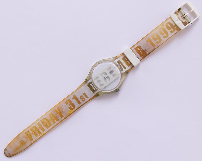 WHITE CARD GK302 Vintage Swatch Watch | 1999 Swatch Watches  display picture 3
