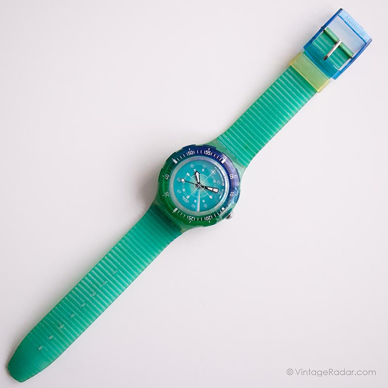 1998 Swatch SDL102 ICE BLINK Watch | Vintage Swatch Scuba Watch 