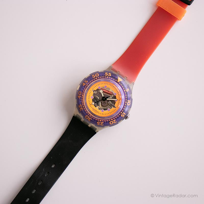 Vintage 1990 Swatch SDK103 HYPPOCAMPUS Watch | Skeleton
