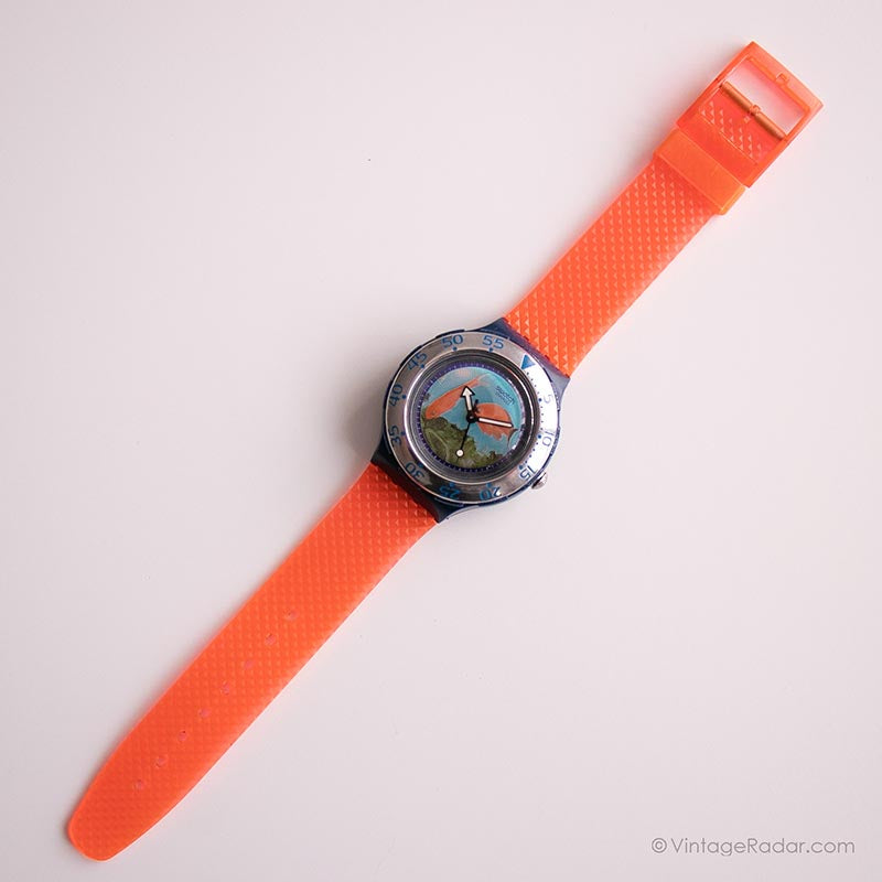 1994 Swatch SDN112 SDN113 DECOMPRESSION Watch | Vintage Swatch