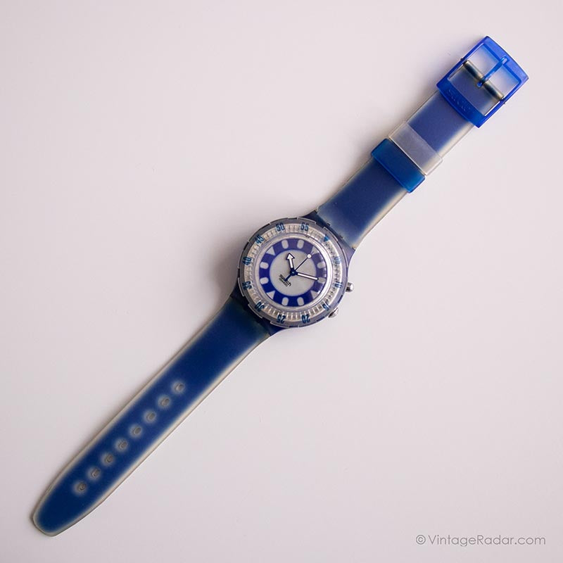 Vintage 1997 Swatch SDN903 FISH EYE Watch | Blue Swatch Scuba