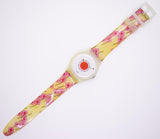1998 Papaveri GW120 Swatch montre | Cadeau de la Saint Valentin montre Ancien
