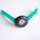 Vintage 1992 Swatch SDB102 SHAMU Black Wave Watch | Anni '90 Swatch Scuba