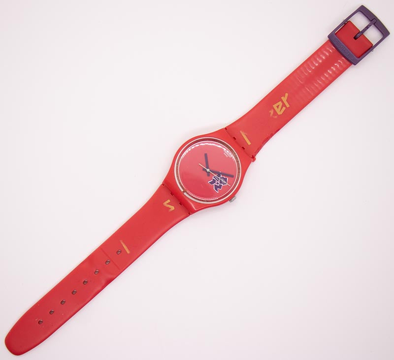 2012 Special GZ273 Games Maker Swatch | Red Limited Swatch Watch 