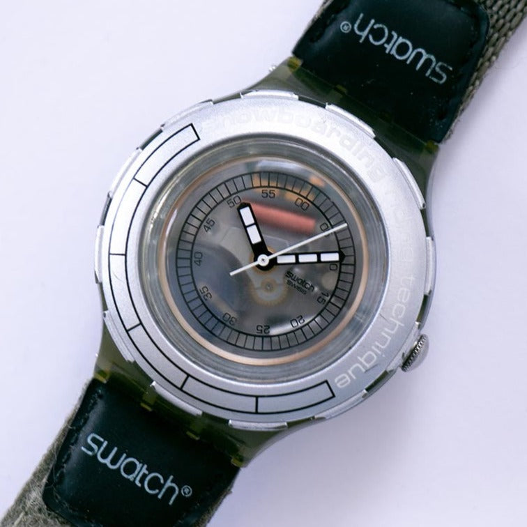 時計 Swatch Scuba 2000 2000 Swatch VERTICAL FLAVOUR SHM102 Watch | Vintage Skeleton