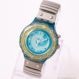 Seaghost SDN907 Vintage Scuba Swatch Guarda | Blu Swatch Scuba Loomi