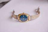 Blue Dial Seiko Hi-Beat Automatic Watch For Women | Date Day Seiko Watch - Vintage Radar