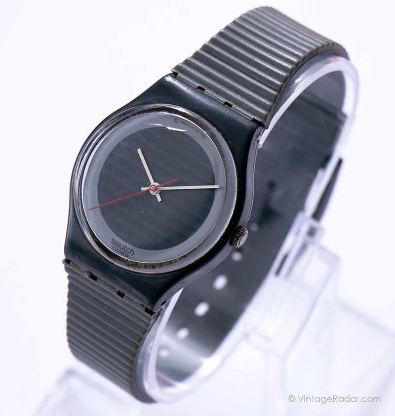 Ultra Rare 1987 SILVER CIRCLE GA105 Swatch Watch | 80s Ultra Rare 1987 SILVER CIRCLE GA105 Swatch Watch | 80s