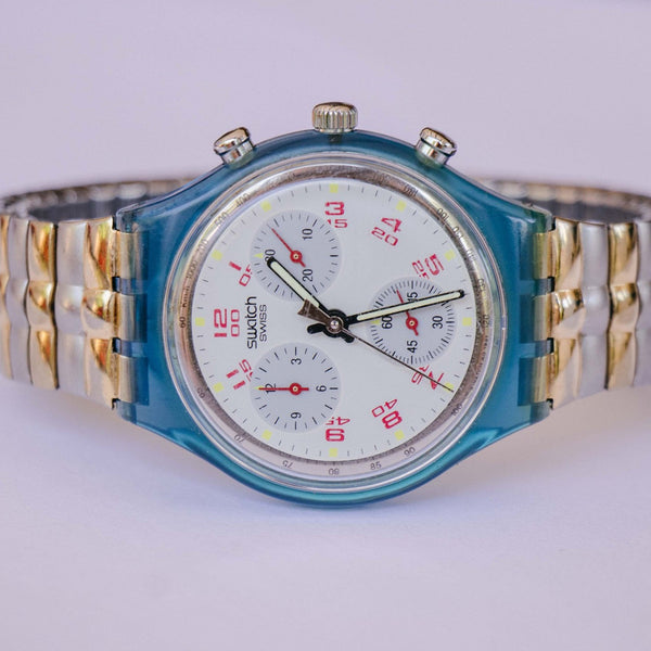 JFK SCN103 Swatch Chronograph Watch | 1991 Vintage Swiss Chrono