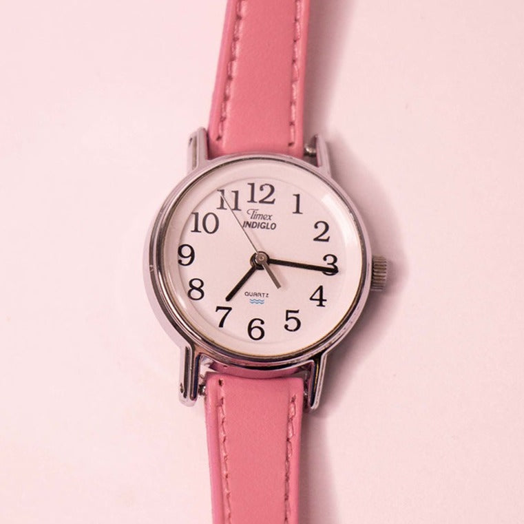 Rare Pink Timex Indiglo Watch for Women WR 30m 1990s Vintage Radar