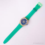 1993 Swatch SLK100 -Ton in Blau Uhr | 90er Jahre Swatch Musikall Uhr