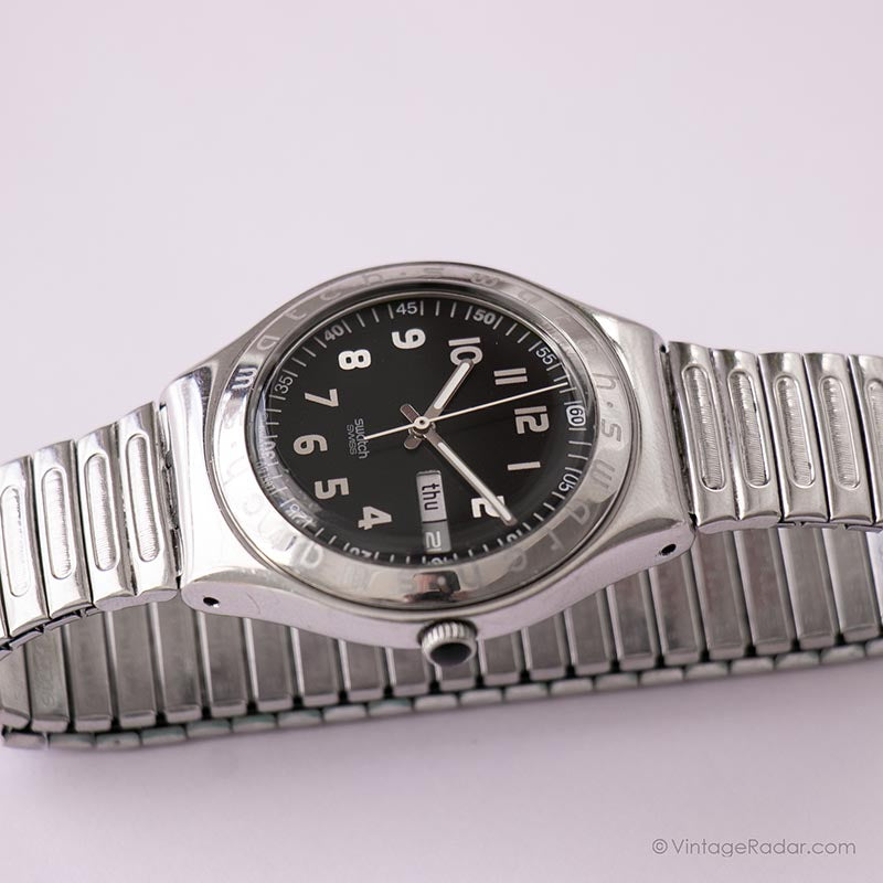 1997 Swatch YGS710 OUDATCHI Watch | Vintage Silver-tone