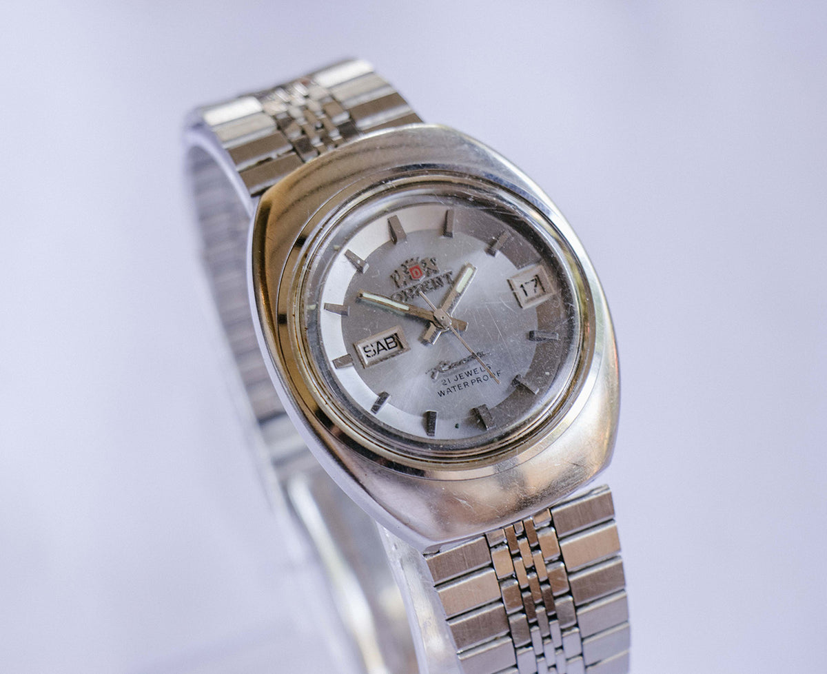Reloj Automatico Orient Vintage Mens Orient Crystal 21-Jewel