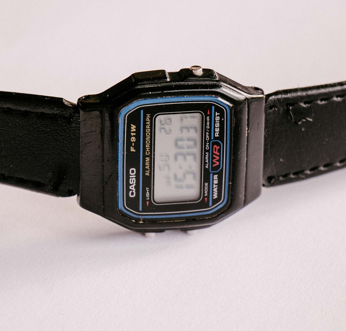 F-91W Vintage Casio Watch | WR Alarm Chronograph Casio Watch