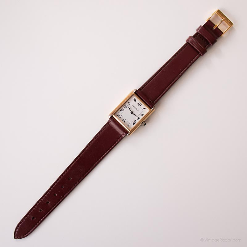 Vintage Emile Pequignet Mechanical Watch Rectangular Watch for