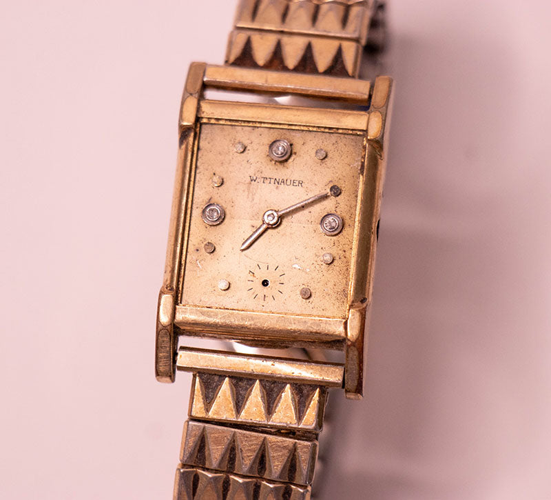 Vintage Wittnauer 10K Gold Filled Bezel Automatic Womens Watch for Parts/Repair Vintage Wittnauer Ladies Watch 10k Gold Filled Bezel  main image 2