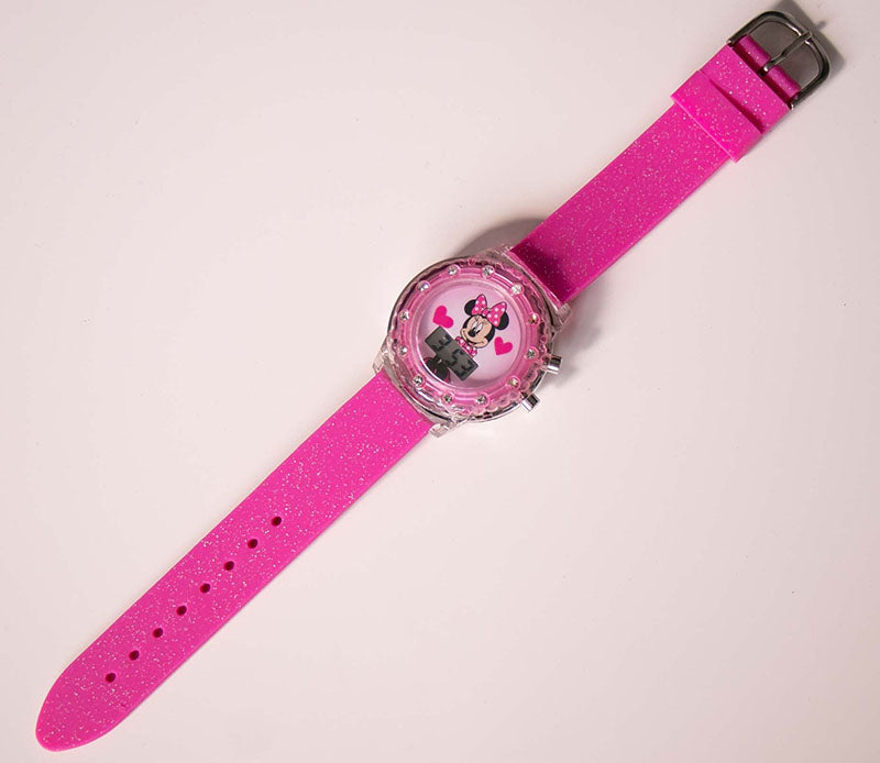 Pink Minnie Mouse Digital Led Light Watch | 90s Vintage  display picture 2