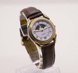 Fossil Orologio al quarzo di luna di luna | Orologio vintage tono d'oro caldo