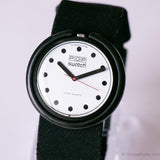1987 Swatch Pop pwbb101 jet black orologio | Pop retrò degli anni '80 Swatch Vintage