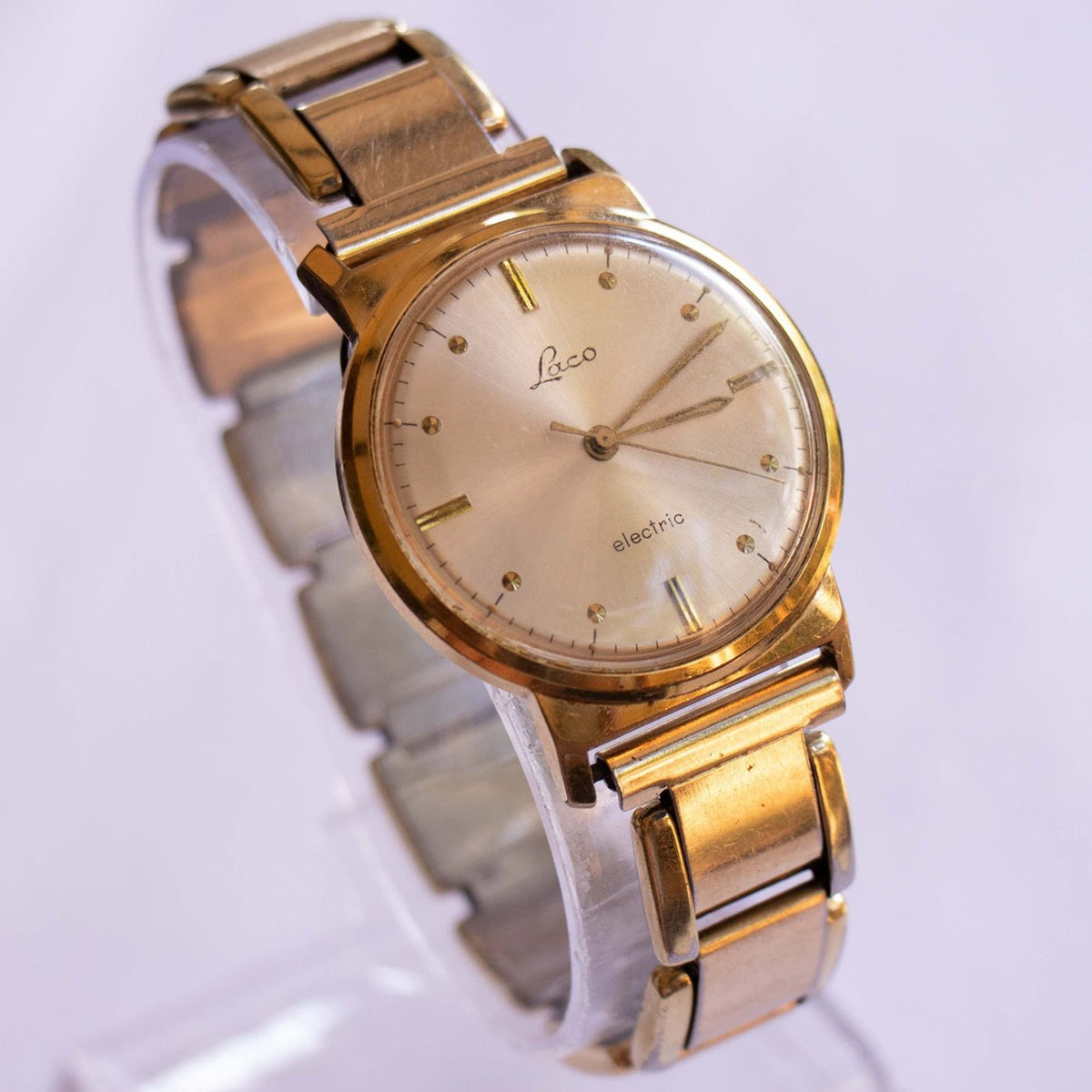 Laco Electric Vintage Watch Gold-Plated Laco German Wristwatch