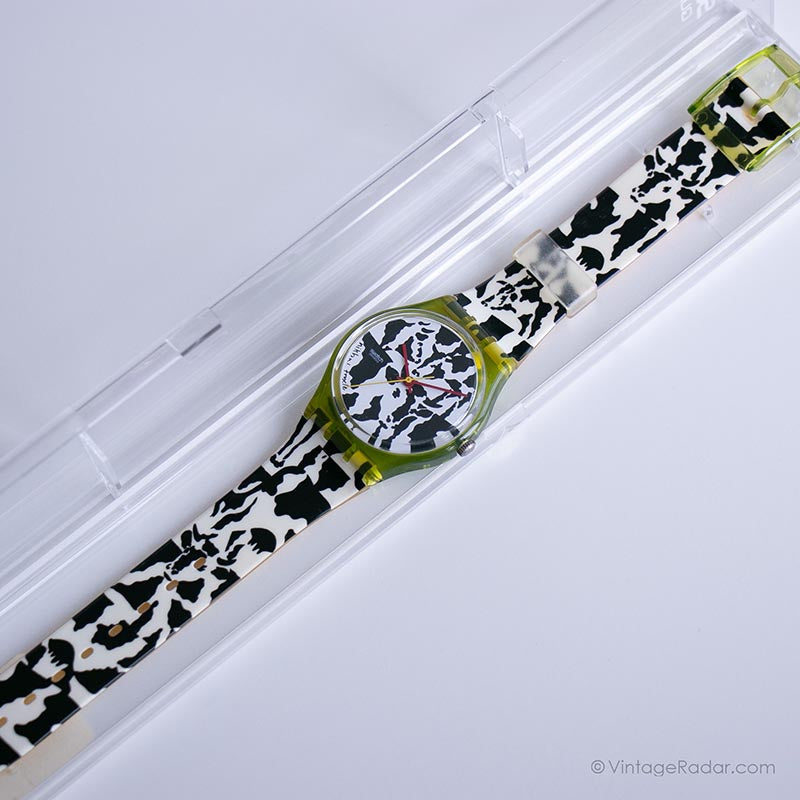 Mint 1991 Swatch GZ117 FLAECK Watch | 90s Swatch Specials Watch