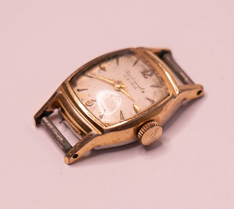 60s 超稀少 未使用SEIKO Femi Laurel ペンダント ブローチ 1960s Seiko Femi Laurel Mechanical Watch for Parts & Repair
