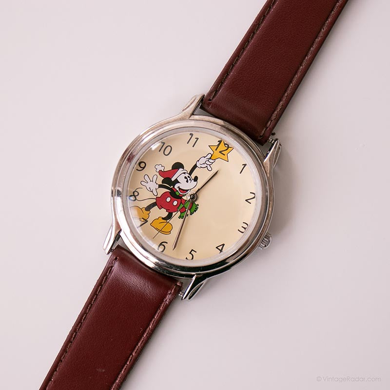 Special Edition RETIRED Santa Claus Mickey Watch Limited Edition Santa Mickey Watch & Bell by Fossil - ID  main image 4