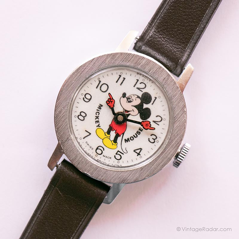 RARE Vintage Mickey Mouse Watch by Bradley | Mechanical Disney
