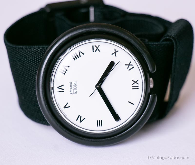 1991 Swatch Pop PWB169 Roman Night Watch | Pop Swatch Watch