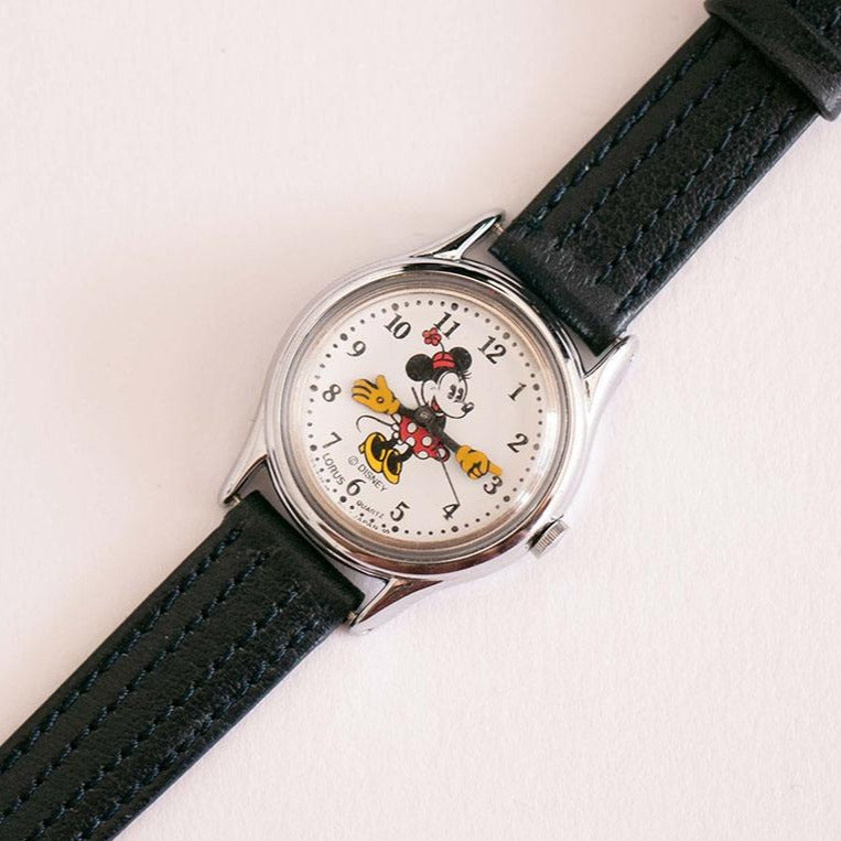 Silver-tone Lorus V515-6080 A1 Minnie Mouse Watch Japan Quartz