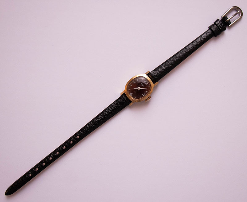 Vintage 70s Timex Women\'s Chocolate Face Mechanical Watch RARE Vintage Timex Mechanical Watch for Women with Chocolate  main image 3