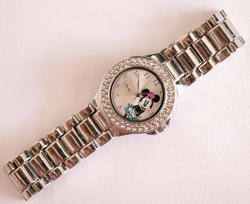 Silver-tone Minnie Mouse Watch with Gemstones | Accutime  display picture 1