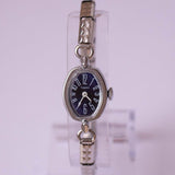 Dial azul vintage Timex Mecánico reloj para mujeres