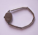 Dial azul vintage Timex Mecánico reloj para mujeres