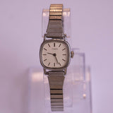 Retro-Vintage Mechanical Timex Watch | Small Silver-Tone Timex Watch