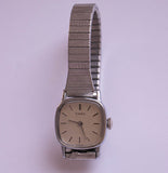 Retro-Vintage Mechanical Timex Watch | Small Silver-Tone Timex Watch