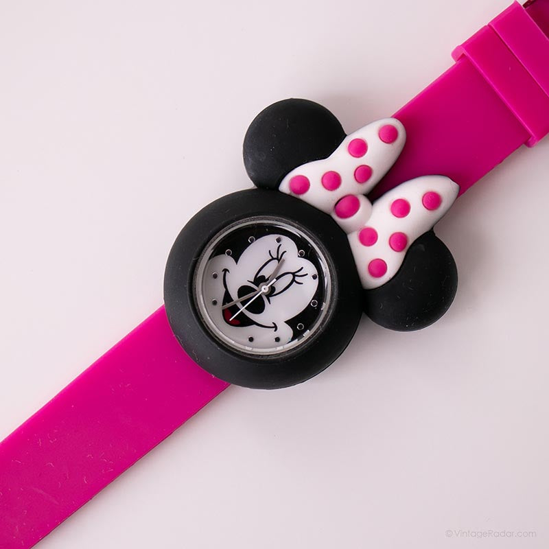 Minnie Mouse Shaped Disney Watch | Pink Minnie Mouse Quartz Watch ...