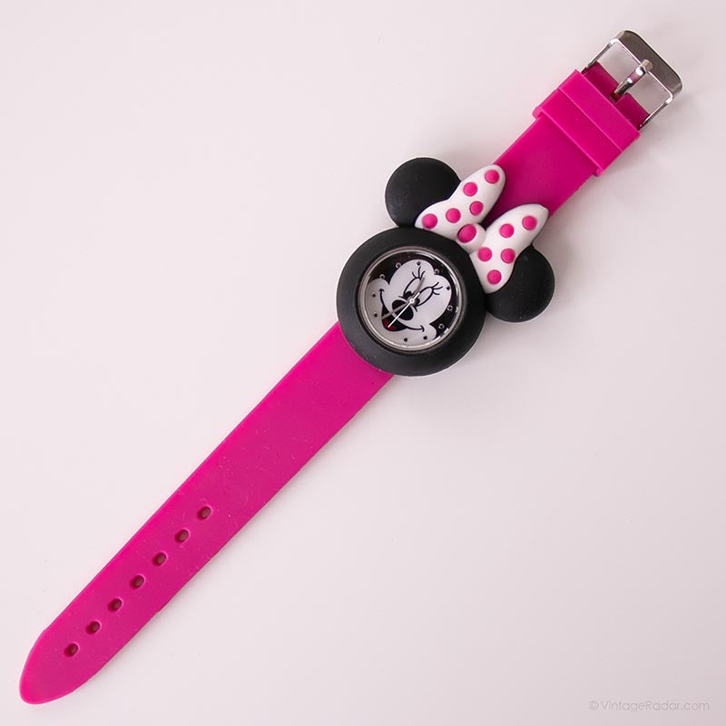 Minnie Mouse Shaped Disney Watch | Pink Minnie Mouse Quartz Watch ...