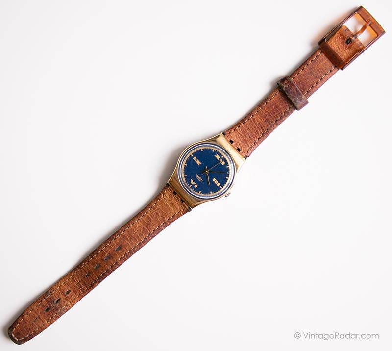1990 Swatch Lady LX104 TOUGH TURF Watch | 90s Gold-tone Lady