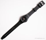 1986 Swatch Lady LB114 Pearl negra reloj | Raro de los 80 negros Swatch Lady