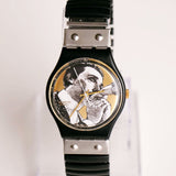 1991 Swatch GB148 Baiser D'Antan Watch con cinturino regolabile
