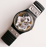 1991 Swatch GB148 Baiser D'Antan Watch con cinturino regolabile