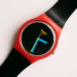2010 Swatch GR156 LAUGH TIME Watch | Black Dial Swiss Swatch Quartz