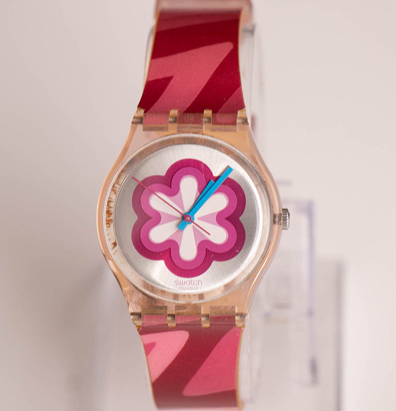 2004 Swatch GP126 ASTRAPI Watch Olympic Special | Pink Flower
