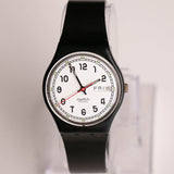 1993 Swatch GB729 PAIR Watch | Vintage Minimalist Day Date Swatch Watch