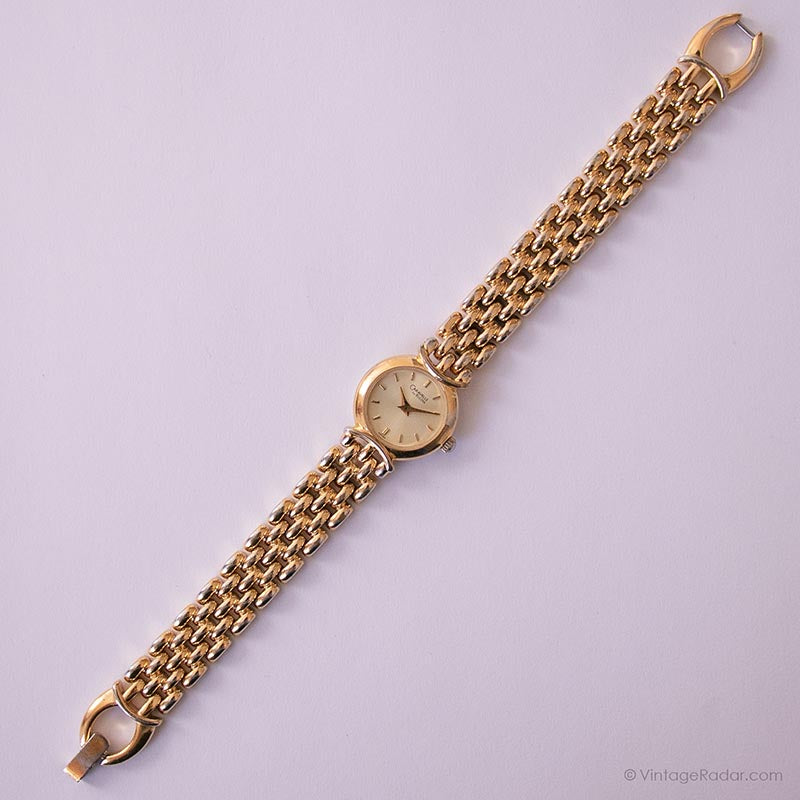 Vintage Gold-tone Caravelle Watch for Her | Bulova Japan  display picture 3