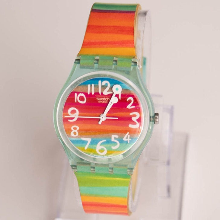 Swatch Watch GS124  COLOR THE SKY Swatch Watch Rainbow Color the Sky Quartz Watch Unisex-Adult  main image 3