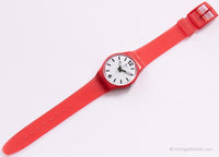Jahrgang Swatch Gr162 Red Pass Uhr | Klassiker rot Swatch Gent Originale