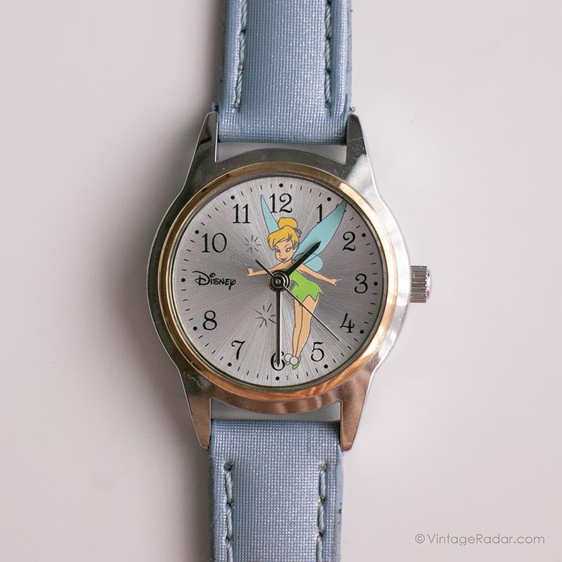 SII Seiko Disney tinker bell flirt green strap watch NEW BATTERY Vintage Disney Tinker Bell Watch | SII by Seiko Watch  main image 2